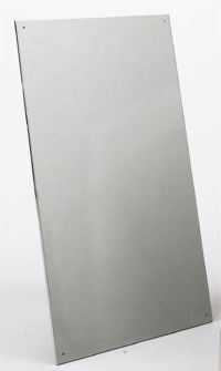 Bradley 748 Series Unbreakable Frameless Stainless Steel Mirror with #8 Architectural Bright Finish